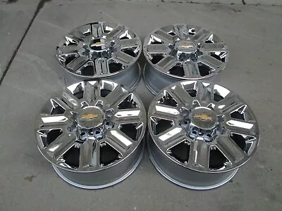 20   GMC CHEVY 2500 HD 3500 HD OEM FACTORY WHEELS RIMS 2024 Chrome High Country • $1795