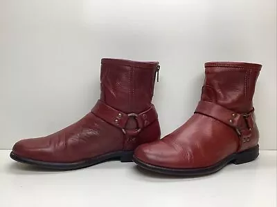 Womens Frye Harness Riding Red Short  Boots Size 8.5 B • $39.99