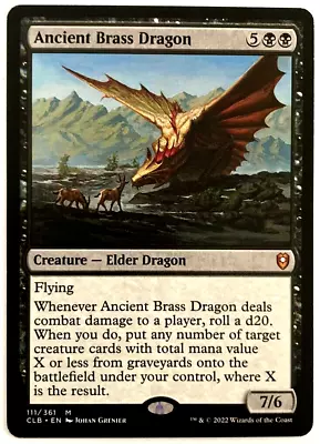 MTG Ancient Brass Dragon Commander Legends Baldur's Gate 111/361 Mythic NM! • $20