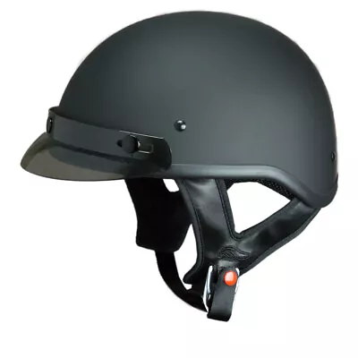 Adult Fulmer Shorty Motorcycle Helmet Half Helmet DOT Approved  302 REVEL • $34.95