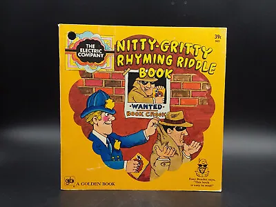 The Electric Company NITTY-GRITTY RHYMING RIDDLE BOOK Vintage 1973 Sesame Street • $9.95