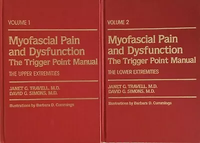 Myofascial Pain And Dysfunction The Trigger Point Manual HC Vol 1 & 2 • $105