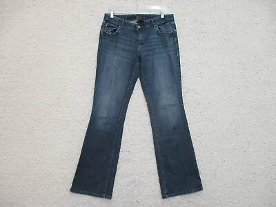 Mossimo Jeans 8 Womens Regular Size Blue Denim Boot Cut Dark Wash Modern Fit G16 • $8.29