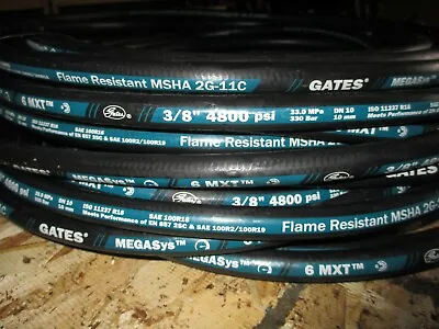 Gates Hydraulic Hose 6mxt 3/8  100' Feet Two Wire Hose Sae 100r16 4800 Psi • $399