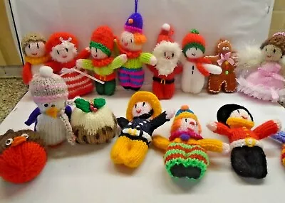 Hand Knit Christmas Tree Decorations • £3.50