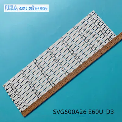 LED Backlight Strips For Vizio  SVG600A26 E60U-D3 SVG600A26_Rev02_UHD_151215 • $29.27