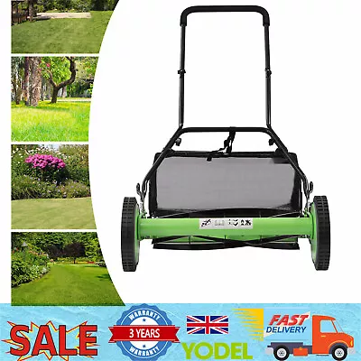 Manual Hand Push Grass Cutter Lawn Mower Garden Lawnmower 20  Cutting Width TOP! • £95