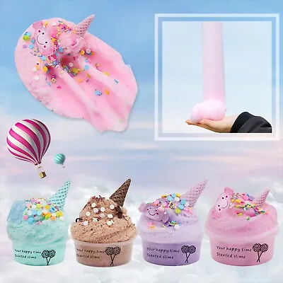 60ml Fluffy Slime Cotton Candy Mud Floam Cloud Putty Stress Relief Kids Toy Gift • $12.22