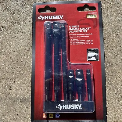 HUSKY 1/4  Hex Impact Socket Adapter Set (6-Piece) • $17.99