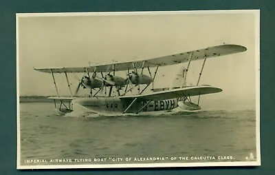 IMPERIAL AIRWAYS OFFICIALTUCK CITY OF ALEXANDRIA FLYING BOATvintage Postcard • £20