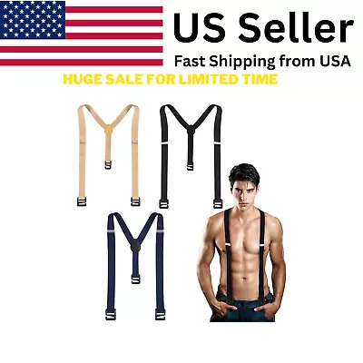 3 PCS Hidden Suspenders Adjustable Under The Shirt Suspenders Clothing For Men • $18.70