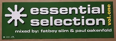 FATBOY SLIM & PAUL OAKENFOLD Banner PROMO POSTER For 2000 CD 24x8 NEVER DISPLAY • $29.99