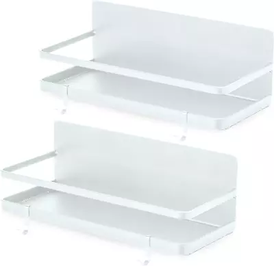 2 Pack - Magnetic Spice Rack Fridge Organizer Shelf Side Wall Refrigerator Sto • $21.56