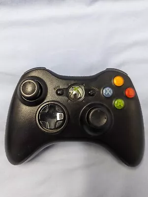 Microsoft Xbox 360 Wireless Controller - Black Good Condition Tested • £14.50