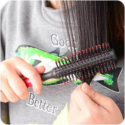 Anti-static Roller Comb Salon Round Hair Brush For Women Men Hair Styling Tool • £4.69