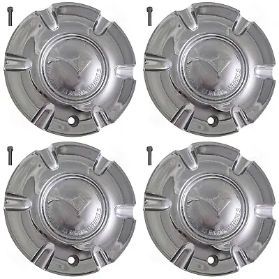 $99 • Buy Vagare Wheels Chrome Custom Wheel Center Cap Caps Set 4 # S1050-NS02 C-053-2 
