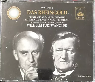 Wagner Das Rheingold 2-cd Wilhelm FurtwÄngler Fatbox Urania 2000 Italian Press • £12.99