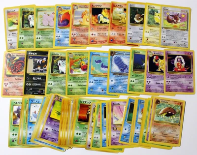 $20 • Buy Lot Of 50+ Vintage Pokemon Cards, Eevee 1st Edition, Houndour, Charmeleon