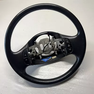 99-07 Ford F250 F350 Black Hard Vinyl Steering Wheel With Cruise Switches Wiring • $104.99