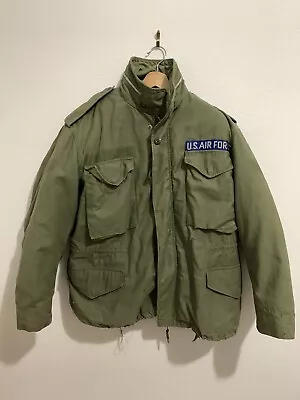 Vintage Vietnam US Army M-65 Field Jacket Large Regular OG-107 Green Military • $65