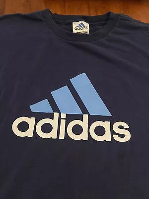 Adidas Trefoil Shirt Vintage USA Made Blue XL • $40