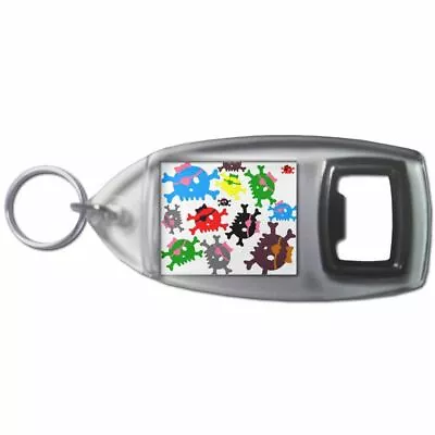 £4.49 • Buy Skull Bow Pattern 3 - Plastic Bottle Opener Key Ring New