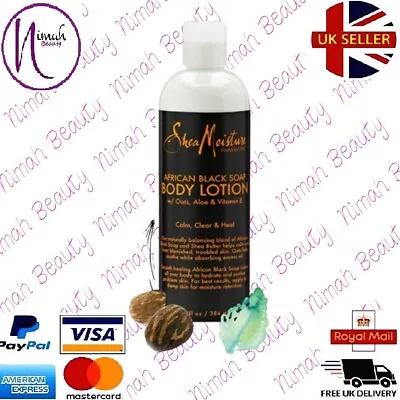 £13.99 • Buy SHEA MOISTURE AFRICAN BLACK SOAP SOOTHING BODY LOTION 13 Oz