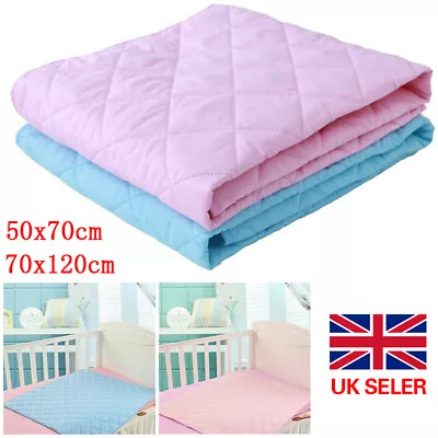 Washable Absorbent Incontinence Bed Pads Mats Sheet Mattress Reusable Protector • £2.99