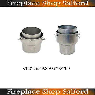 5  To 5 INCH Stove Pipe To Chimney Liner Adaptor WITH BOLTS Fix Pipe 2 Liner • £36.99