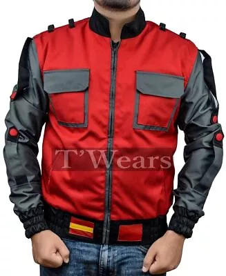 Marty Mcfly 2 Jacket Back To The Future Michael J.Fox Cordura Jacket XXS-5XL • $56