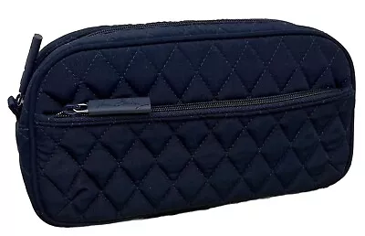 Vera Bradley Classic Navy Microfiber Dopp Kit Cosmetic Bag • $17.49