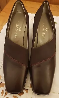 Lovely New 'Jaime Mascaro Brown Calf Leather Court Shoes Size Euro 38C (uk 5 • £8.95