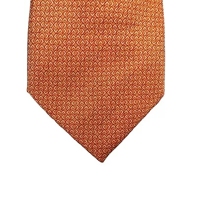 Michael Kors Mens Tonal Geo Silk Classic Neck Tie Orange 3 1/8  • $14.97