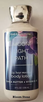 BATH & BODY WORKS MOON LIGHT PATH 24 HOUR MOISTURE BODY LOTION  8oz~NEW- • $14.90