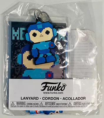 Funko POP! 8-Bit MEGA MAN 2017 BRAND NEW GAMESTOP EXCL. Lanyard Keychain & Badge • $6.98