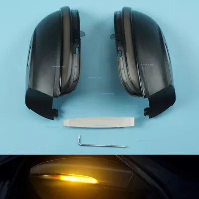 2x Dynamic Turn Signal Light Side Mirror For VW Passat B7 Scirocco Jetta MK6 EOS • $53.24