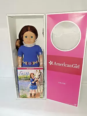 American Girl  Doll Saige Copeland With Pierced Ears With Her Ring & Box & Book • $395