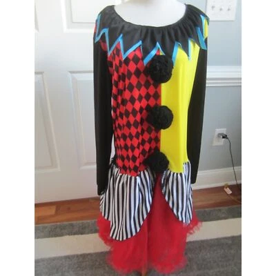 $13.20 • Buy Fun World Freakshow Jester Womens Clown Dress ( No Tights ) Size 1x