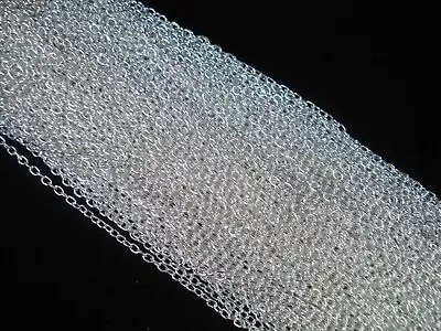 1m Chain Silver 2mm Fine Jewelry Jewellery Making DIY Necklace FREE POSTAGE • $3.32