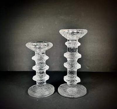 Pair Of Iittala Finland FESTIVO 3 & 4 Ring Candle Holder • $56.99