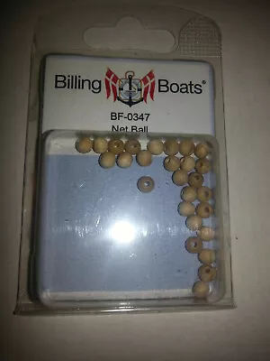 BILLING BOATS - BF-0347 Wooden Net Ball (25) 5mm BRAND NEW • $12