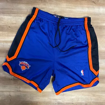 NEW YORK KNICKS VINTAGE 2000s Y2K REEBOK AUTHENTIC NBA BASKETBALL SHORTS 36 • $75