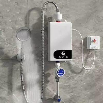 Electric Tankless Instant Hot Water Heater Under Sink Tap Kitchen Bathroom 4500W • £40.97