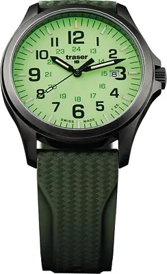 £299.99 • Buy Traser P67 Officer Pro GunMetal Lime Mens Quartz Watch