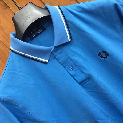 FRED PERRY M12 Twin-tipped Shirt MADE IN ENGLAND   | 38  |  Good Condition • £15