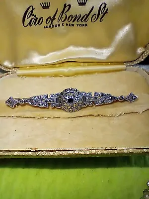 £15 • Buy Antique High Quality Silver Marcasite&Seed Pearl Art Deco Brooch! W/D. 15 🥰