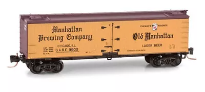 Z Scale Manhatten Brewing Co. 40' Wood Reefer Micro-Trains MTL# 518 00 280 • $28.50