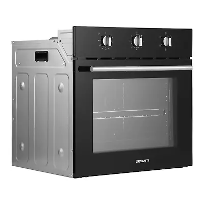 Devanti Electric Built In Wall Oven 60cm Convection Grill Ovens Stainless New • $351.15