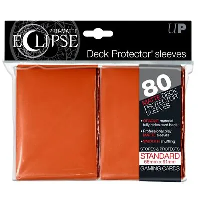 Ultra Pro Deck Protectors - Standard Size (80) - Eclipse Orange • £5.67