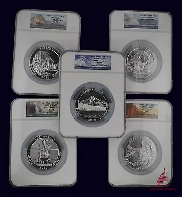 Complete Set: 2010 ATB 5oz Coin Collection - NGC MS69 -25 Oz Of Silver • $120.50